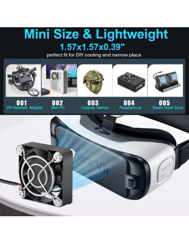 Ventiladores USB GDSTIME 40mm Silenciosos 2-Pack 5V DC