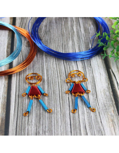 14 Rollos de Alambre de Aluminio 1mm para Manualidades DIY