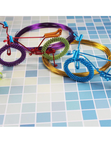 14 Rollos de Alambre de Aluminio 1mm para Manualidades DIY