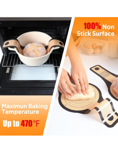 Alfombrillas de Silicona para Horno Folksy Super Kitchen 3 Pcs