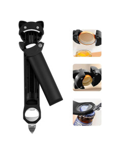 Abrebotellas Multifuncional EBUTY para Manos Débiles - Negro