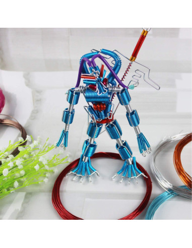 14 Rollos de Alambre de Aluminio 1mm para Manualidades DIY