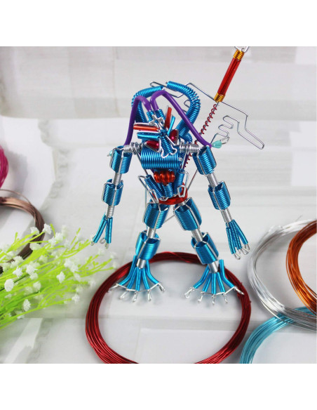 14 Rollos de Alambre de Aluminio 1mm para Manualidades DIY