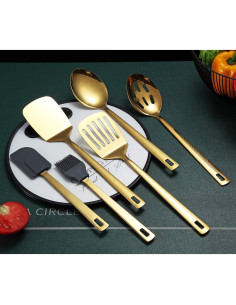 Set de Cucharas de Cocina Doradas 6 Piezas Berglander 2
