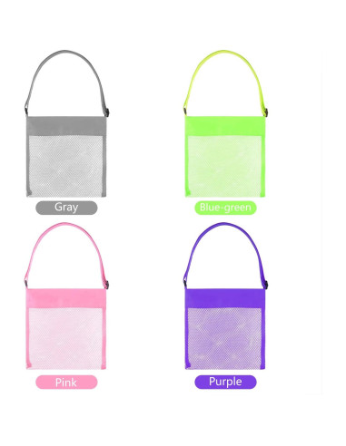 Bolsas de Playa de Malla TUPARKA 4 Pcs Ajustables 22x21cm