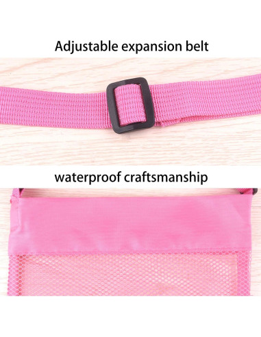 Bolsas de Playa de Malla TUPARKA 4 Pcs Ajustables 22x21cm