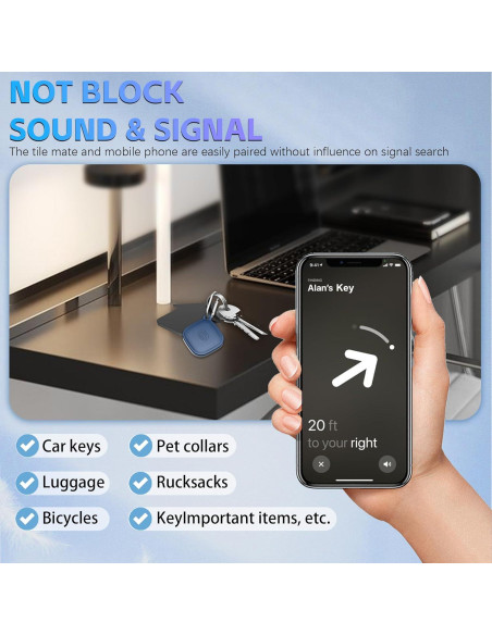 Funda de Silicona Impermeable QINZAC para Tile Mate 2024 - 4 Pcs