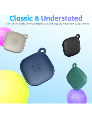 Funda de Silicona Impermeable QINZAC para Tile Mate 2024 - 4 Pcs