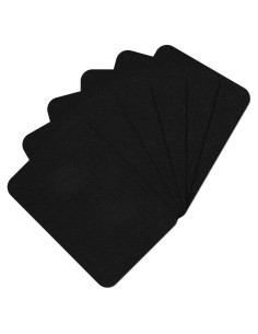 Parches Termoadhesivos Guokuai 6PCS Algodón Negro 7.5x10.5cm