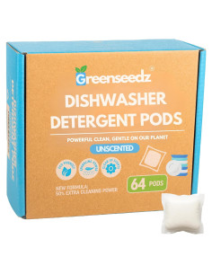 Bolsas de detergente para lavavajillas Greenseedz 64 unidades