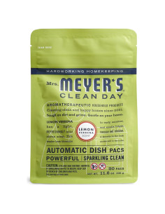 Cápsulas Automáticas para Lavavajillas Mrs. Meyer's 20 Unidades Verbena de Limón