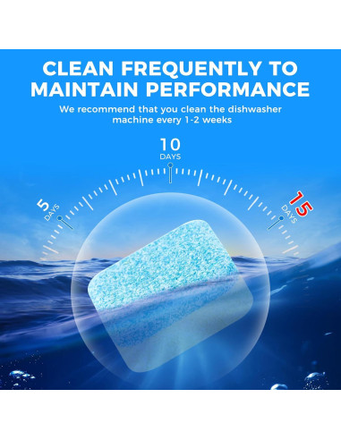 30 Tabletas Limpiadoras ROOAUG para Lavavajillas - Efecto Desodorante