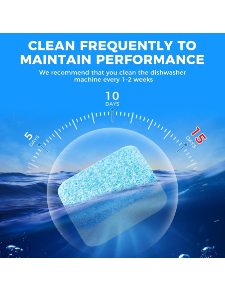 30 Tabletas Limpiadoras ROOAUG para Lavavajillas - Efecto Desodorante