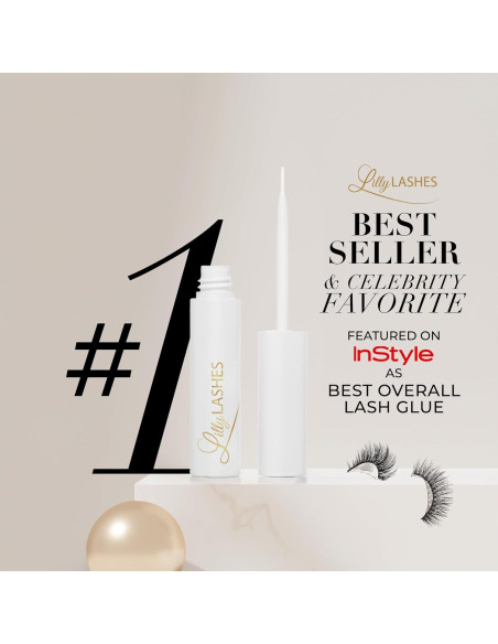 Pegamento para Pestañas Transparentes Lilly Lashes 9.91x3.91cm Pegamento para Pestañas Transparentes Lilly Lashes 9.91x3.91cm