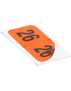 Etiquetas de Año Codificadas por Color Smead 2026 Naranja 500 Unidades 2