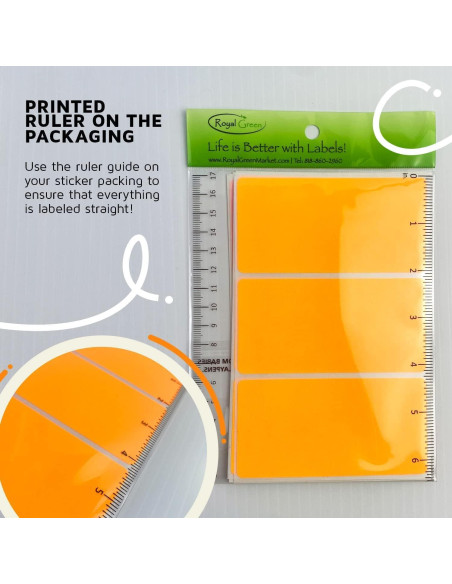 Etiquetas Adhesivas Rectangulares Royal Green 150 Unidades 102x51mm