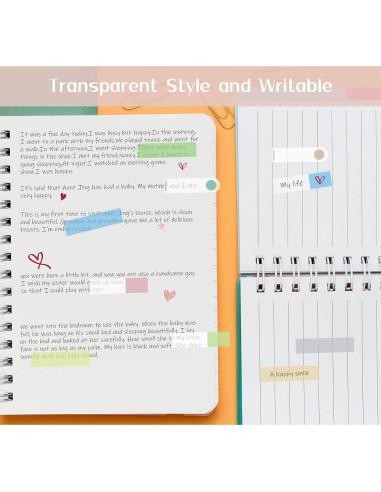 Set de 1200 Pestañas Adhesivas Agoer - 10 Colores Macaron