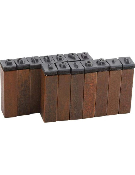 Set de Sellos de Alfabeto 70 PCS LYFJXX de Madera Vintage Set de Sellos de Alfabeto 70 PCS LYFJXX de Madera Vintage