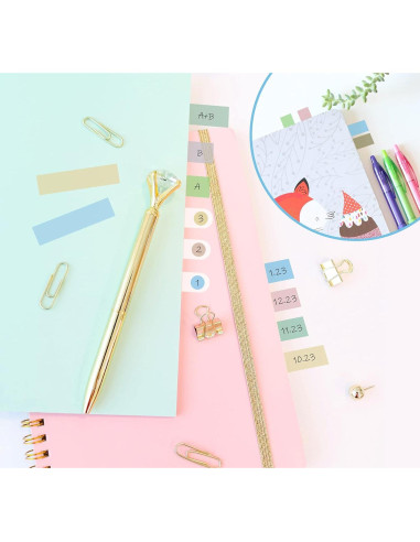 Set de 1200 Pestañas Adhesivas Agoer - 10 Colores Macaron