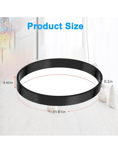 Cinturones de Vacío Bissell 2910, 2 Piezas, Goma Premium