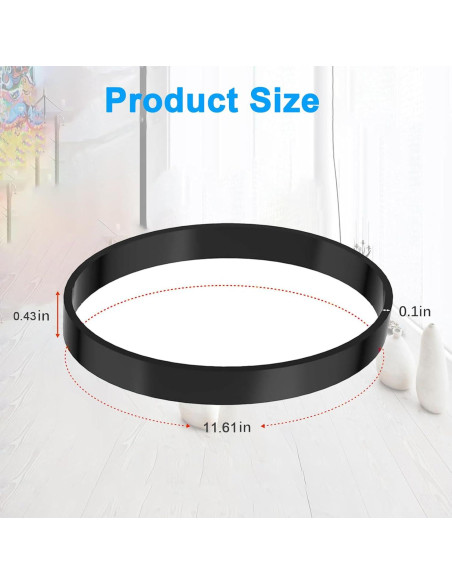 Cinturones de Vacío Bissell 2910, 2 Piezas, Goma Premium