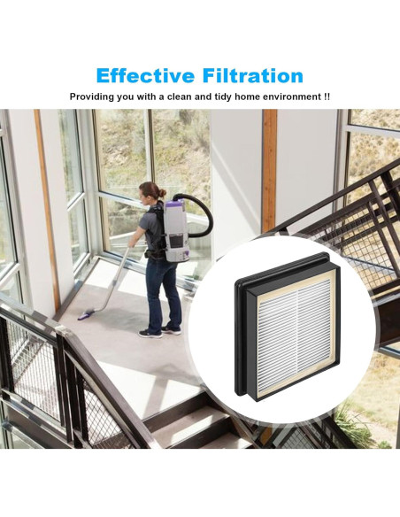 Filtro HEPA JIOTAR 107315 para Aspiradoras ProTeam - 2 Piezas