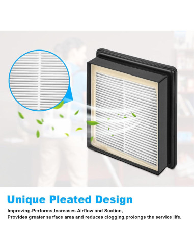 Filtro HEPA JIOTAR 107315 para Aspiradoras ProTeam - 2 Piezas