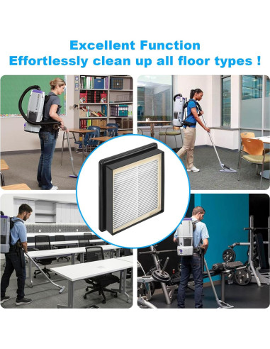 Filtro HEPA JIOTAR 107315 para Aspiradoras ProTeam - 2 Piezas