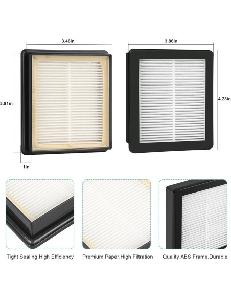 Filtro HEPA JIOTAR 107315 para Aspiradoras ProTeam - 2 Piezas