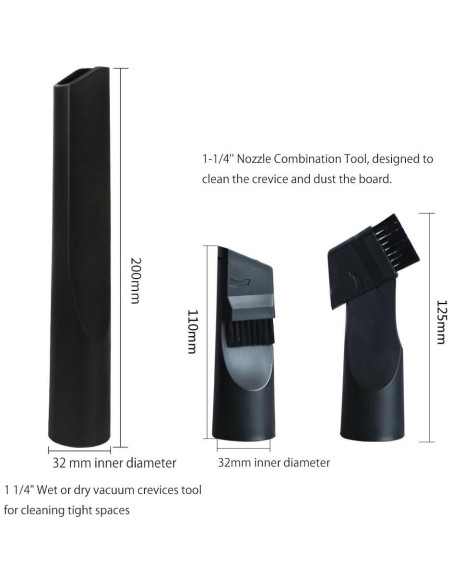 Kit de Accesorios para Aspiradora GIBTOOL 6 Piezas 32mm