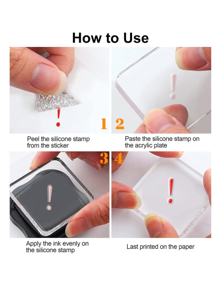 Sellos de Silicona ORIGACH Alfabetos y Números para Scrapbooking