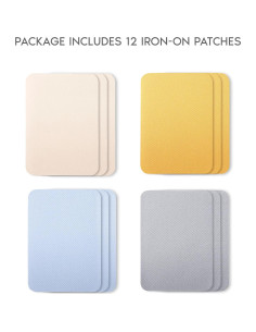 ZEFFFKA Parches Termoadhesivos 12 Piezas Algodón 7.5x10.5 cm 2