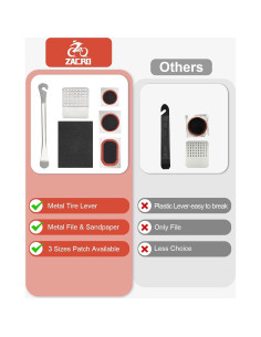 Kit de Reparación de Neumáticos Zacro 34 Piezas con Parches 2