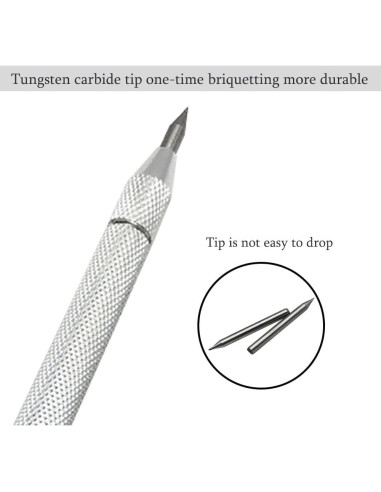 Juego de Scriber NEPAK de Carburo con 12 Puntas Reemplazo