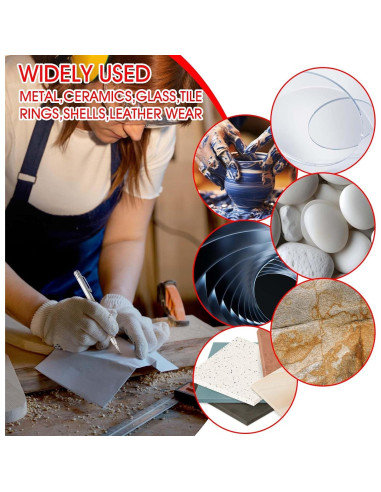 Bolígrafo de Grabado Prasacco 2 Pcs Carburo Tungsteno con Imán