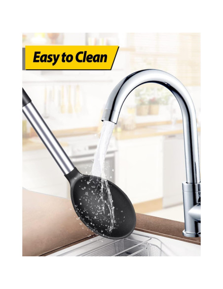 Paquete de 2 Cucharas de Cocina de Silicona BUNDLEPRO - Antiadherente y Resistentes al Calor