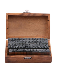 Sellos de Letras de Goma Dedoot 70 Piezas para Manualidades