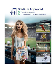 Bolsa Transparente Packism 30x15x30 cm Aprobada para Eventos 2