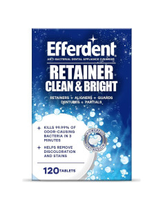 Tabletas Limpiadoras Efferdent para Retenedores - 120 Unidades
