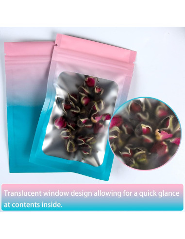 Paquete de 100 Bolsas Mylar Reutilizables 14 x 20 cm STUs