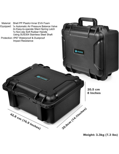 Estuche Duro Impermeable Lekufee para Drone DJI FPV