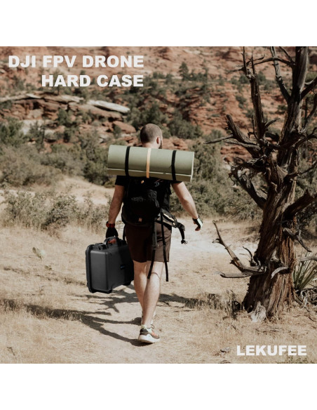 Estuche Duro Impermeable Lekufee para Drone DJI FPV