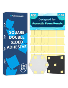 Cinta Adhesiva Doble Cara Knightacoustic 120 PCS Alta Resistencia
