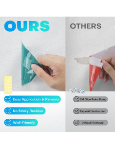 Cinta Adhesiva Doble Cara Knightacoustic 120 PCS Alta Resistencia 2