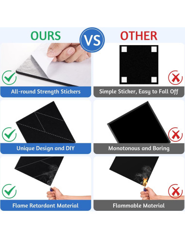 21 Paneles Acústicos Autoadhesivos 30.48x30.48cm Negro