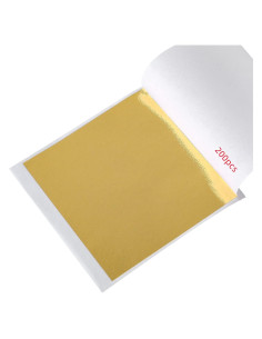 Hojas de Oro Imitación DECONICER 200 pcs 8x8.5 cm