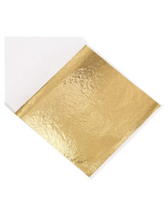 Hojas de Oro Imitación KINNO 200 Pcs 13 x 13.5 cm para Manualidades