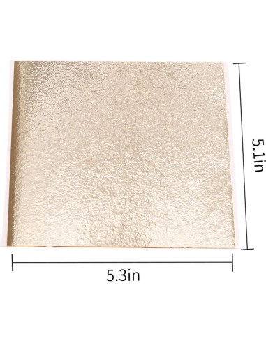 Hojas de Oro Imitación KINNO 100 Hojas 13x13.5cm Decoración