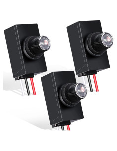 Sensor Fotoeléctrico Flutesan 3 Piezas 120-277V Exterior