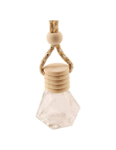 4 Piezas Ambientador de Aire para Coche 8ml Vidrio Transparente